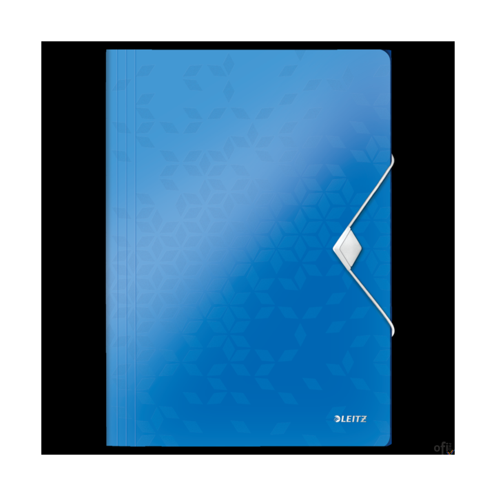 Teczka z gumką LEITZ WOW 15mm 150k A4 niebieska 45990036