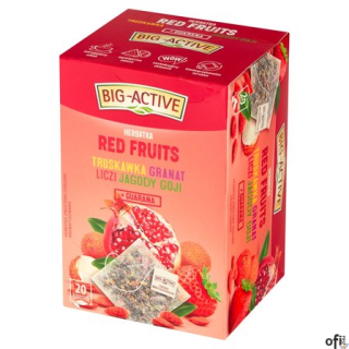Herbata BIG-ACTIVE RED FRUTIS 20 kopert/45g owocowo-ziołowa