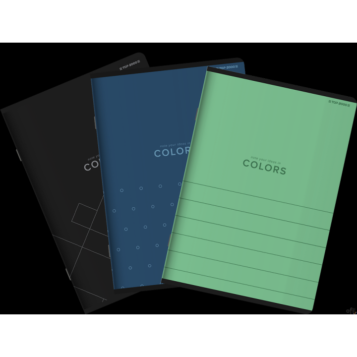 Zeszyt A4 60k, kratka z marginesem, TOP 2000, COLORS mix 400169187/400130535