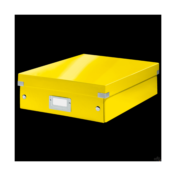 Pudło z przegródkami Leitz C&S, średnie, żółte 60580016