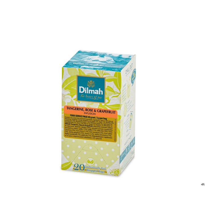 Herbata Dilmah Tangerine, Rose & Grapefruit 25 x 1,5g