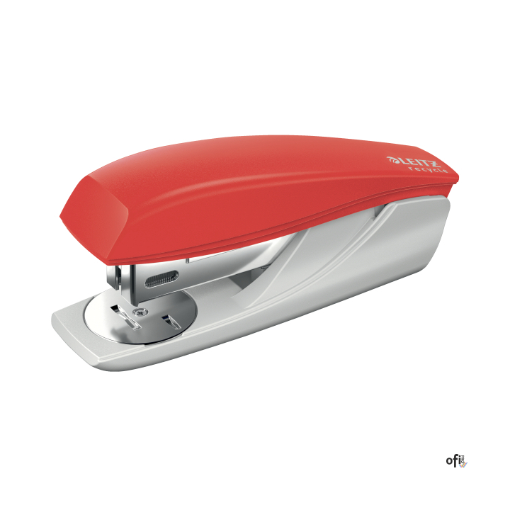 Mały zszywacz NeXXt Recycle, 25 kartek, 3 lata gwarancji, czerwony 56060025