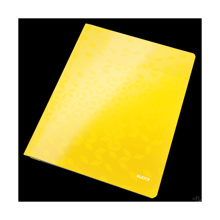 Skoroszyt kartonowy WOW Leitz, żółty 30010016