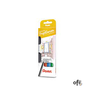 Zestaw 4 pisaków / flamastrów z bardzo trwałą końcówką  S520-ST4ABCDPL PENTEL