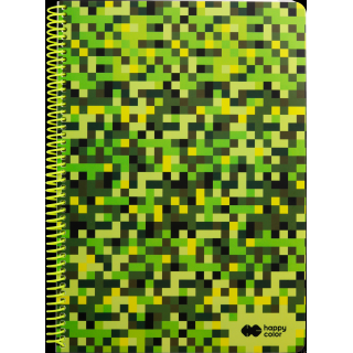 Kołonotatnik PIXI 3, B5, 80k, kratka, 80g/m2, Happy Color HA 4742 1825-PI3