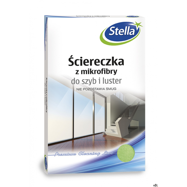 Ściereczka z mikrofibry do szyb i luster Stella PS5710/12