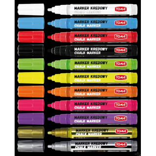 Marker kredowy, końcówka okrągła 4,5mm, 8g tuszu fioletowy TO-292 Toma