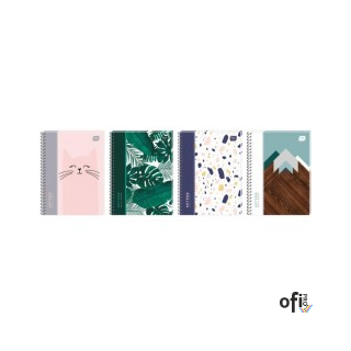 Kołozeszyt A5 100k kratka 70g z perf. PP INTERDRUK