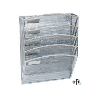 Pojemnik naścienny GR-080S siatka metalowa srebrny 120-1783 GRAND