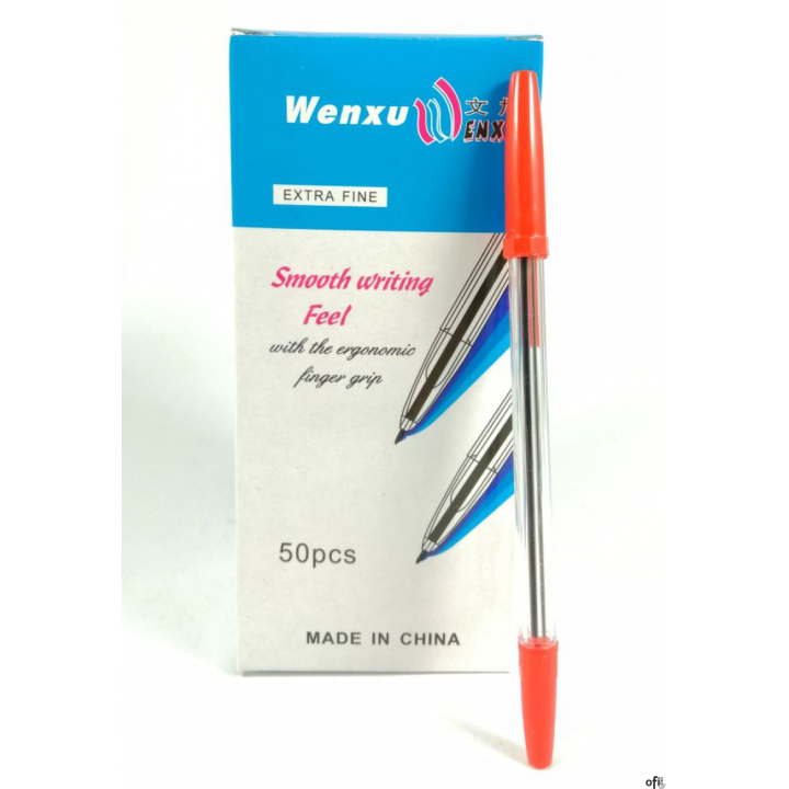 Długopis czerwony LZ03 OPEN typu corvina AMALZ03-01CZERWONY