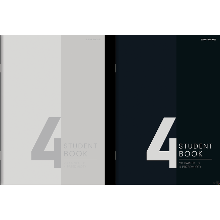 Zeszyt Top Studentbook B5 80 kartek 70 g kratka 5x5 mm 4 przekładki 400183847