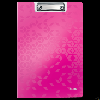 Teczka z klipsem LEITZ WOW różowa 41990023