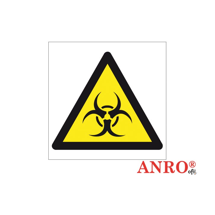 Naklejka OSTRZEŻENIE PRZED SKAŻENIEM BIOLOGICZNYM ZZ-16O F 200X200 ANPRO