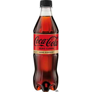 Napój COCA COLA ZERO bez kofeiny 0.5L butelka PET